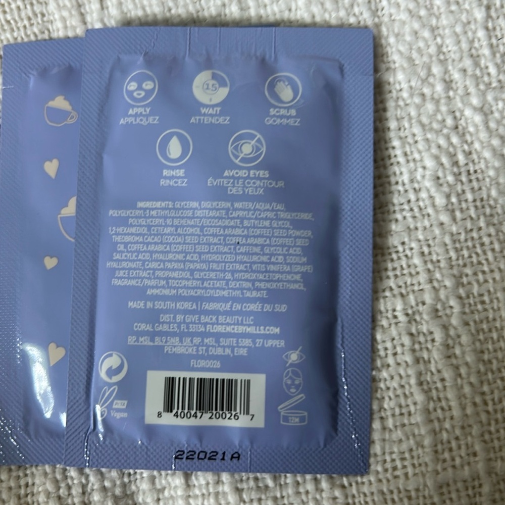 ⭐️5 for$20 -Set of New Florence by Mills Mask Brush and Coffee Glow Mask Samples - Picture 5 of 5